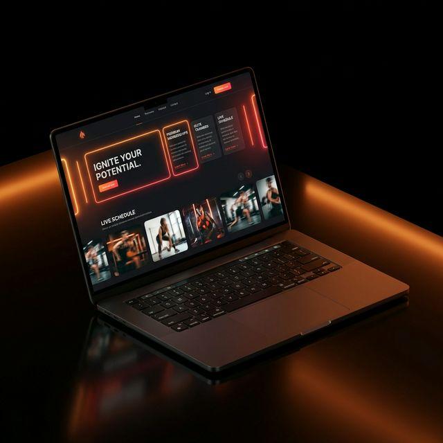 Captura de pantalla del proyecto IronFit Gym